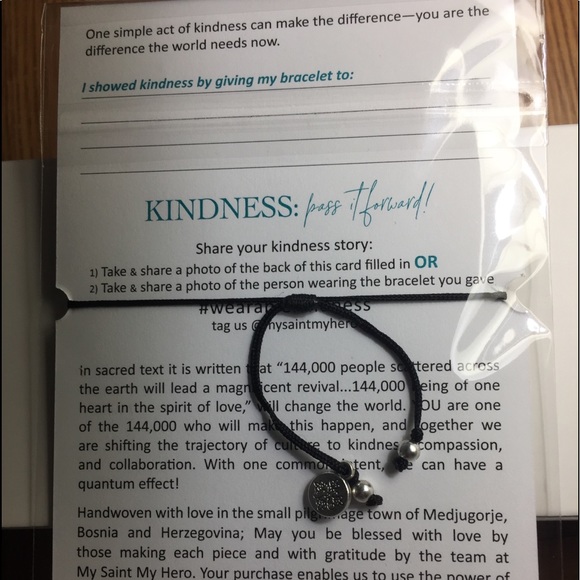 NEW My saint my hero pull string bracelet - Picture 3 of 3